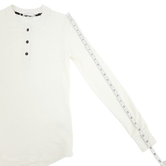 BALDWIN Kansas City BLDWN Long Sleeve Henley Tee Shirt S - Picture 8 of 8